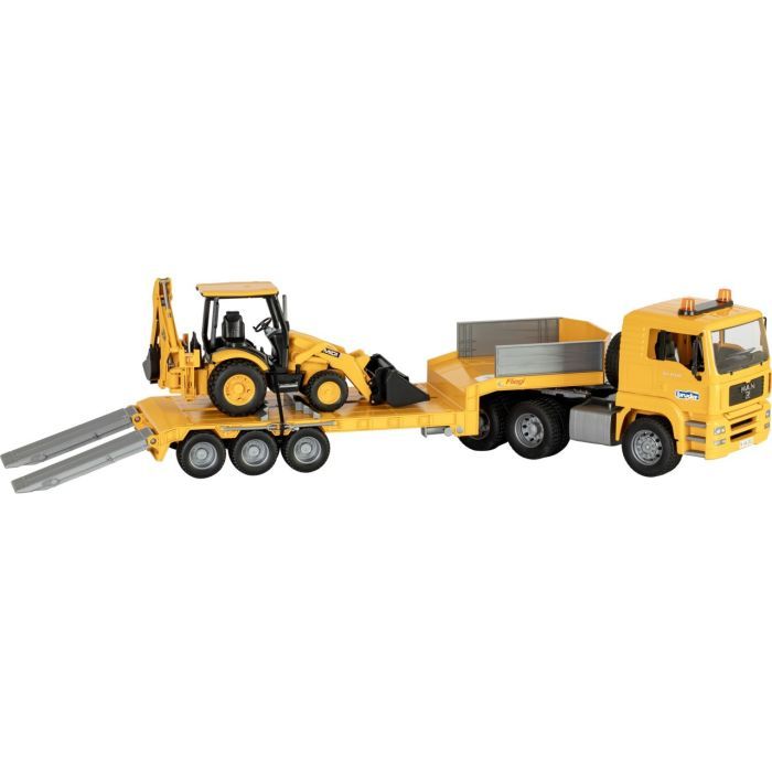 Спецтехніка Bruder Тягач Man TGA з екскаватором JCB MIDI CX (01654) зображення 3