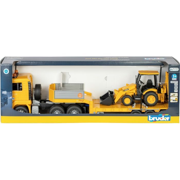 Спецтехніка Bruder Тягач Man TGA з екскаватором JCB MIDI CX (01654) зображення 7