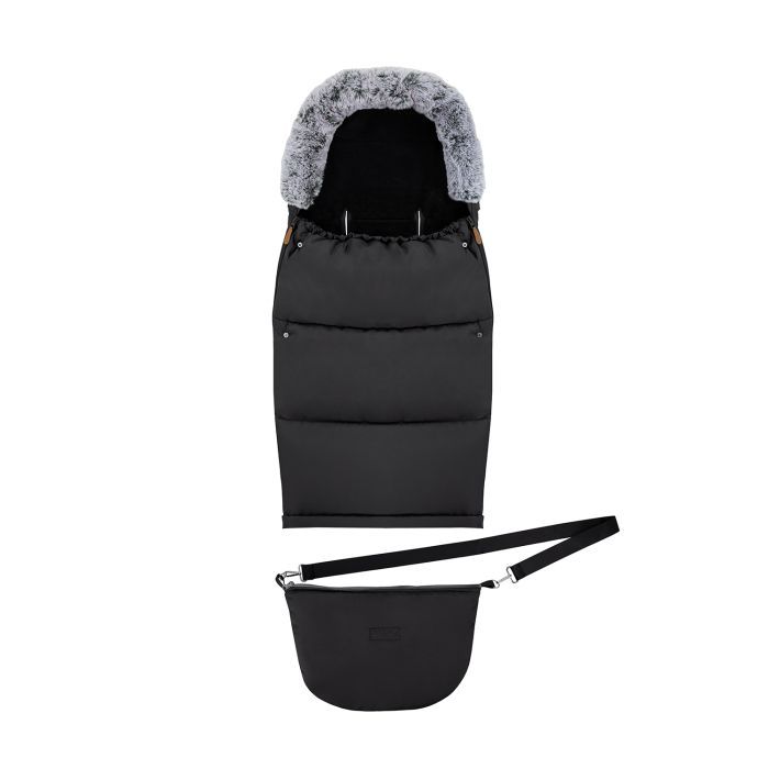 Зимний конверт MoMi Sleeping bag 2 в 1 black (AKCE00050)