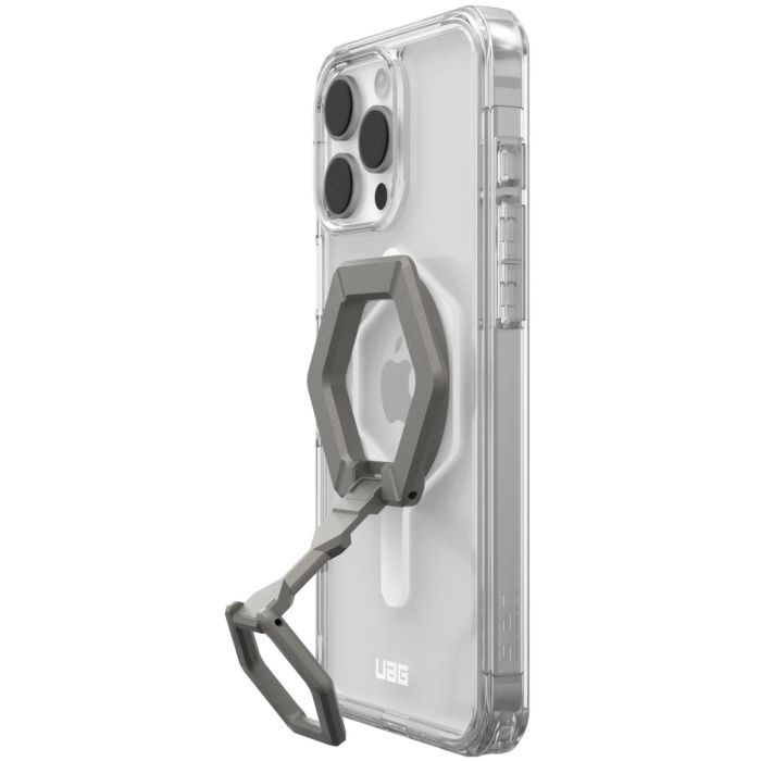 Чохол до мобільного телефона UAG Apple iPhone 16 Pro Max Plyo MagSafe Ice White/Titanium Stand (1144811BV01) зображення 3