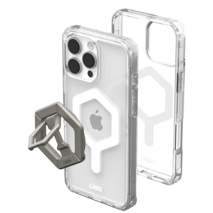 Чохол до мобільного телефона UAG Apple iPhone 16 Pro Max Plyo MagSafe Ice White/Titanium Stand (1144811BV01) зображення 6