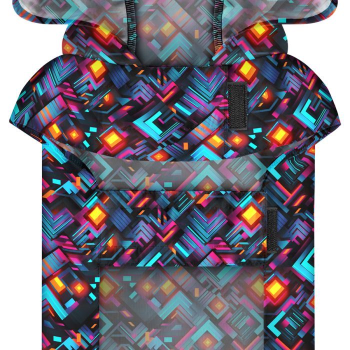 Дощовик для тварин WAUDOG Clothes Накидка з капюшоном Нескінченні світи S (356-4058) зображення 4