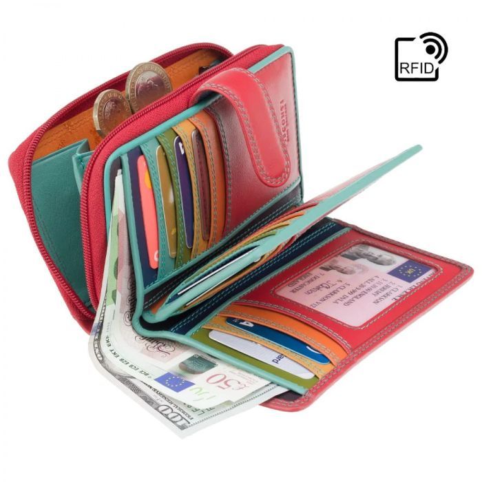 Гаманець Visconti R13 Carmelo з RFID Plum Multi (R13 PLUM M) зображення 6