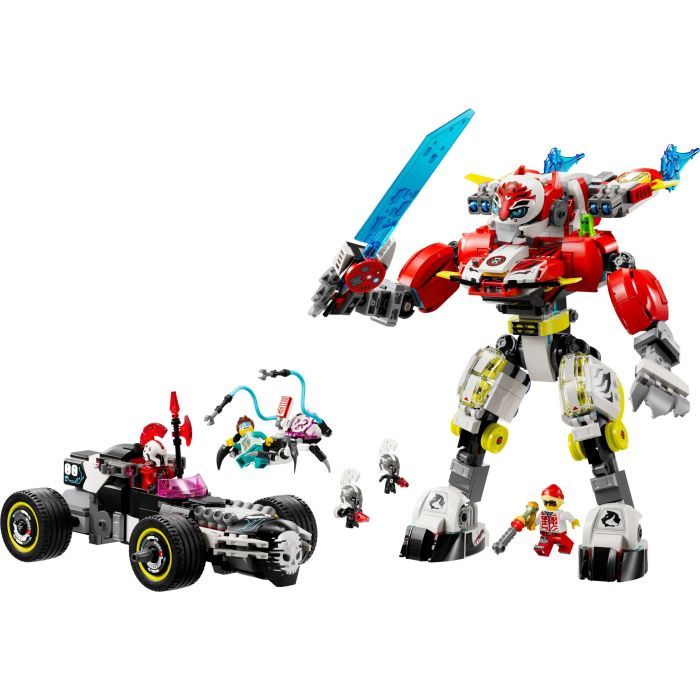 Конструктор LEGO DREAMZzz Робот-тигр Купера та Хот-род авто Зеро (71497) зображення 2
