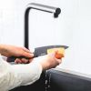 Набор ножей Tefal Fresh Kitchen, дерев'яна колода, 5шт, нержавіюча сталь, чорний (K122S504) изображение 6