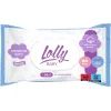 Детские влажные салфетки Lolly с первых дней жизни с клапаном 80 шт (4820174981136)