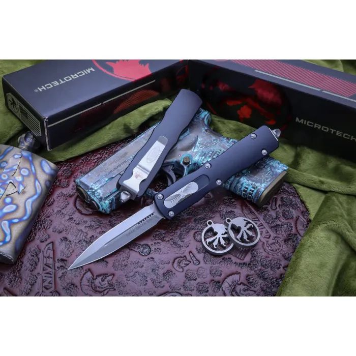 Нож Microtech Dirac Delta Double Edge Stonewash (227-10) изображение 6
