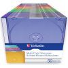 Бокс для диска CD/DVD Slimcase Assorted colours 50шт Verbatim (49973)
