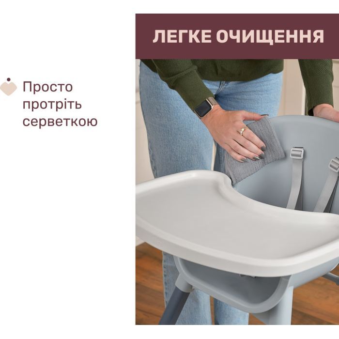 Стілець для годування Chicco Polly Zest, білий (87170.77) зображення 5