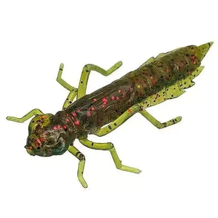 Силикон рыболовный FishUP Dragonfly 0.75" 019 - Motor Oil/Red (12шт/уп) (1864.14.66)