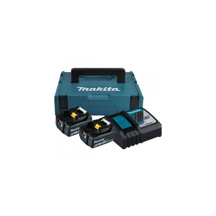 Набор аккумулятор + зарядное устройство Makita LXT BL1860B, 18V, 2x6Ah, DC18RC, Makpac (198116-4) изображение 2