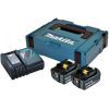 Набор аккумулятор + зарядное устройство Makita LXT BL1860B, 18V, 2x6Ah, DC18RC, Makpac (198116-4)