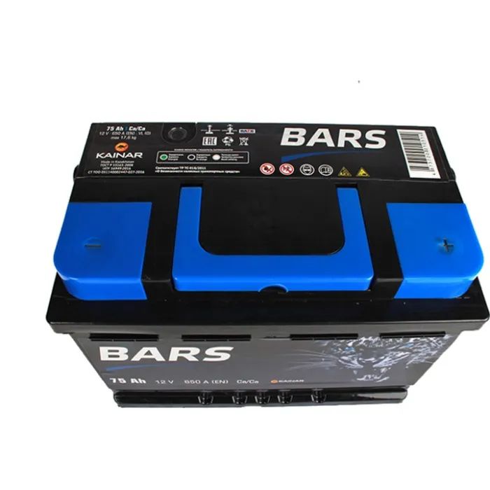Аккумулятор автомобильный Bars 75Ah Н Ев (-/+) (650EN) изображение 2