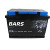 Аккумулятор автомобильный Bars 75Ah Н Ев (-/+) (650EN)
