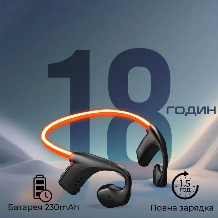 Наушники Promate RippleGlow Black (rippleglow.black) изображение 9