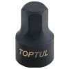 Торцева головка Toptul 1/4" HEX 4мм (цілісна) (BCDB0804)