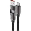 Дата кабель USB-C to USB-C/A 1.2m 3.0A zink alloy C13-04 Black Acefast (6974316282334) изображение 3