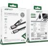 Дата кабель USB-C to USB-C/A 1.2m 3.0A zink alloy C13-04 Black Acefast (6974316282334) изображение 5
