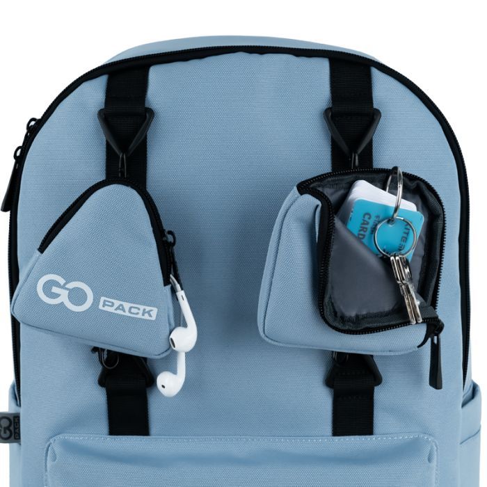 Рюкзак шкільний GoPack Education Teens 178 сіро-блакитний (GO25-178L-3) зображення 11
