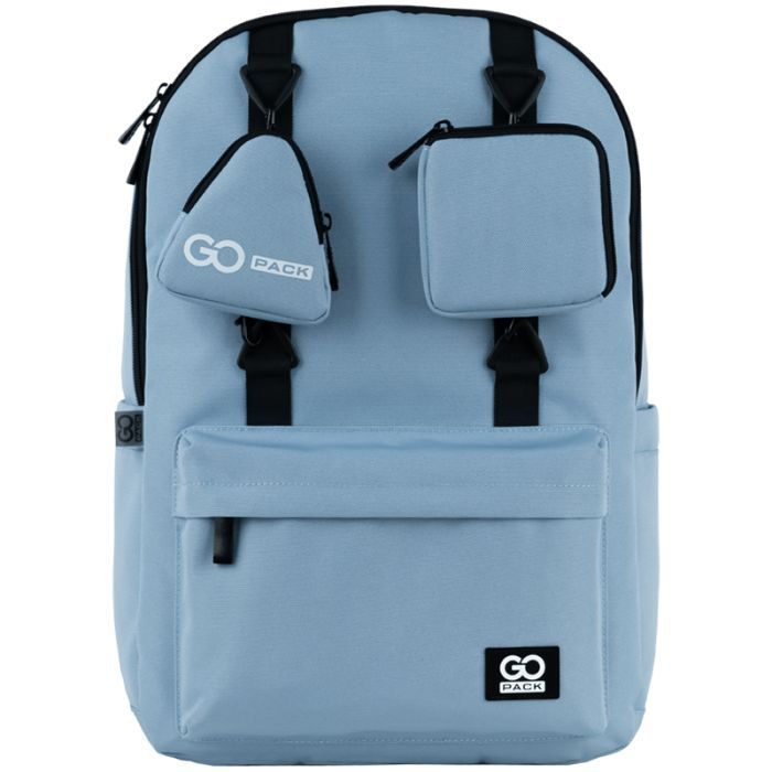 Рюкзак шкільний GoPack Education Teens 178 сіро-блакитний (GO25-178L-3) зображення 3