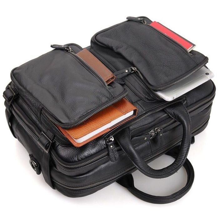 Сумка Vintage Чорна (14058) зображення 2