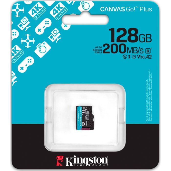 Карта памяти Kingston 1TB microSDXC сlass 10 UHS-I U3 V30 A2 Canvas Go Plus G4 (SDCG4/1TBSP) изображение 3