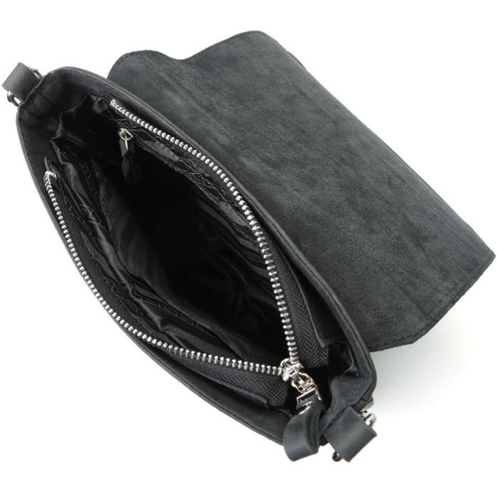 Сумка Shvigel З вінтажної шкіри Чорна (11017) зображення 9