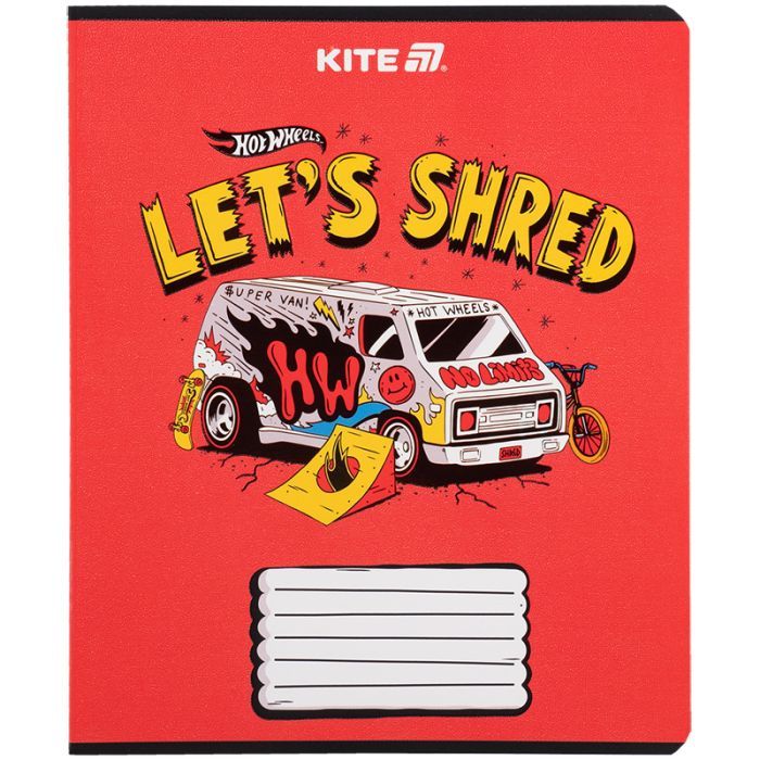 Зошит Kite Hot Wheels, 18 аркушів, клітинка (HW25-236) зображення 10