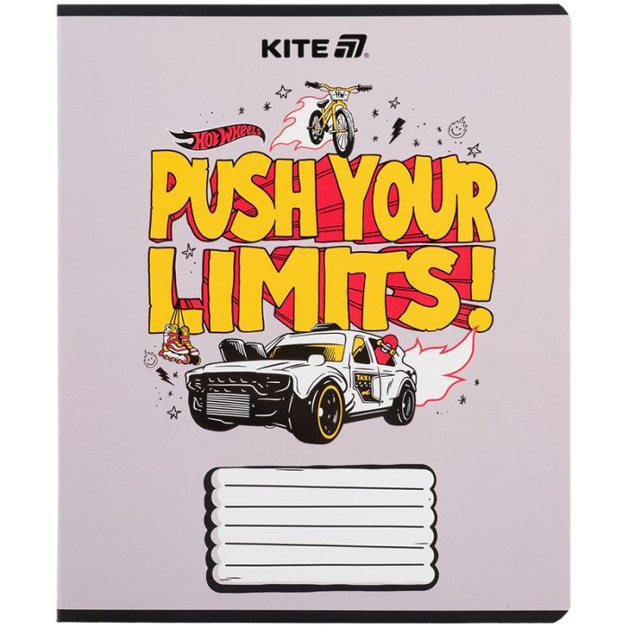Зошит Kite Hot Wheels, 18 аркушів, клітинка (HW25-236) зображення 12