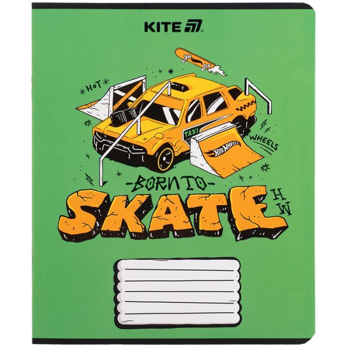 Зошит Kite Hot Wheels, 18 аркушів, клітинка (HW25-236) зображення 4