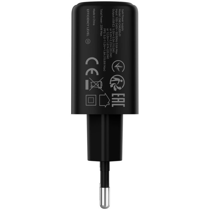 Зарядний пристрій Canyon OnCharge 200 20W 1xPD EU Black (CNE-CHA200-11) зображення 4