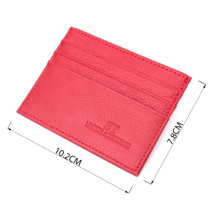 Гаманець ST Leather З натуральної шкіри Червоний (22545) зображення 3