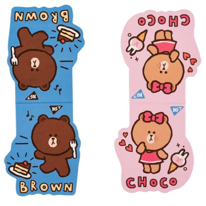 Закладки для книг Yes магнитные Line Friends Brown and Choco, 2шт (708106) изображение 3