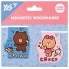Закладки для книг Yes магнитные Line Friends Brown and Choco, 2шт (708106)