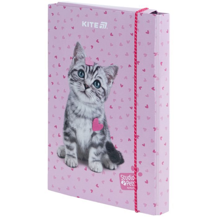 Папка для тетрадей Kite В5 на резинке Studio Pets (SP25-210)