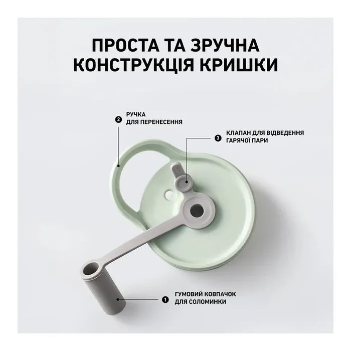 Бутылка для воды Buydeem CD1017 500 мл Cozy Greenish (CD1017-CG) изображение 4