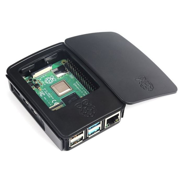 Корпус до промислового ПК Raspberry Pi for 4B Grey-Black (SC0230) зображення 3