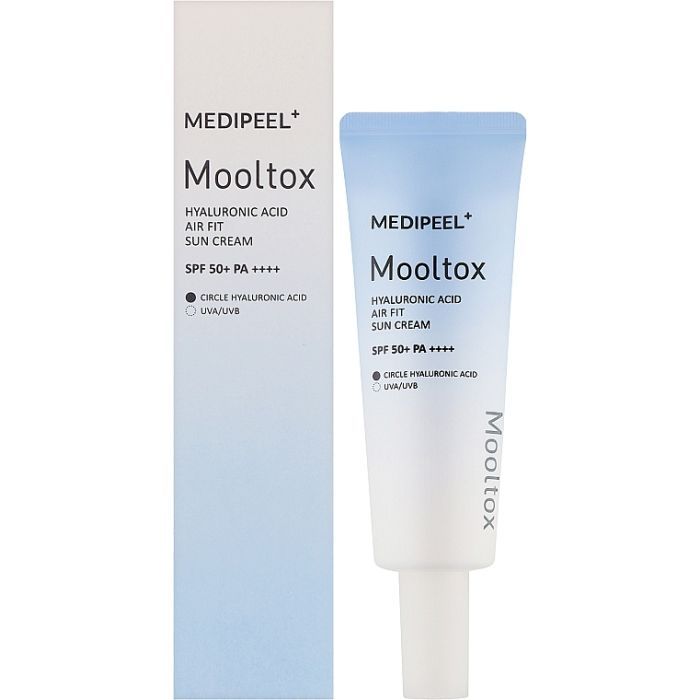 Засіб від засмаги Medi-Peel Hyaluronic Acid Mooltox Air Fit Sun Cream SPF 50+ PA++++ 50 мл (8809941822199) зображення 2