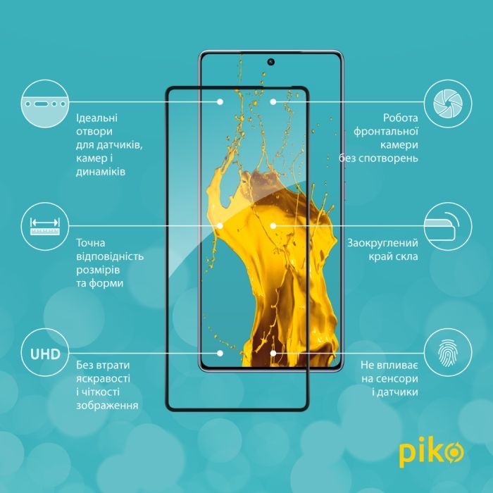 Скло захисне Piko Full Glue Infinix Note 40 4G Black (1283126594922) зображення 2