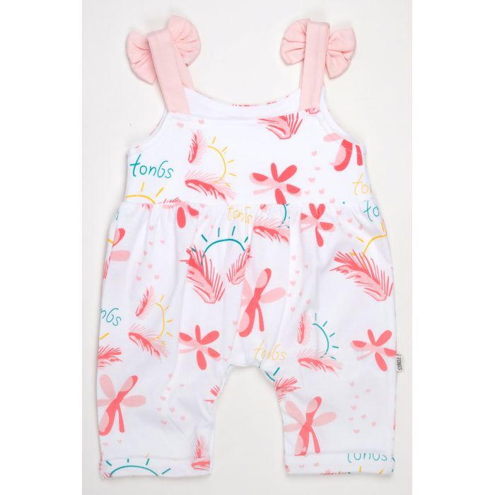 Боди детское Tongs песочник с бантиками (4747-74G-peach)