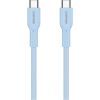 Дата кабель USB-C to USB-C 1.0m OnWire 60CL C-C 60W COLOR Braided 1m Light Blue Canyon (CND-CCAP60AB10LBL) зображення 2