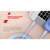Дата кабель USB-C to USB-C 1.0m OnWire 60CL C-C 60W COLOR Braided 1m Light Blue Canyon (CND-CCAP60AB10LBL) зображення 5
