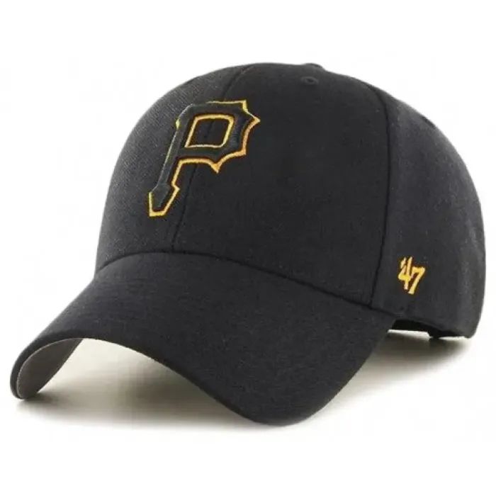 Кепка 47 Brand Pittsburgh Pirates Wool B-MVP20WBV-BKJ чорний, сірий (195000562969)