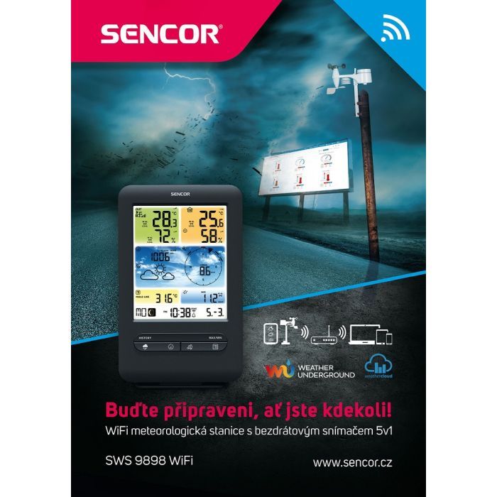 Метеостанція Sencor SWS9898WIFI зображення 3