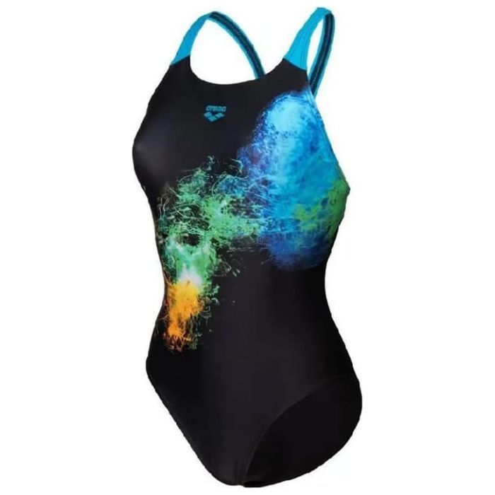 Купальник Arena Vibrant Swimsuit Swim Pro Back 008936-580 Чорний 40 (3468337504849) изображение 7