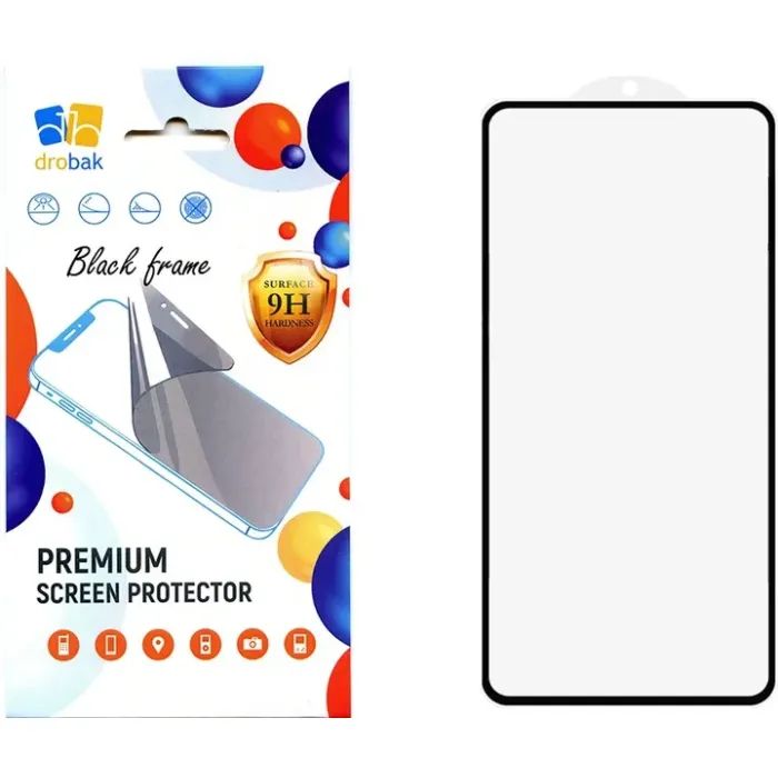Скло захисне Drobak Xiaomi Redmi Note 14 Black (383899)