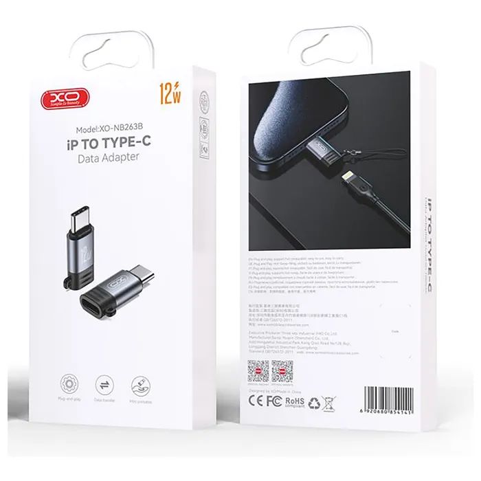 Переходник Lightning to USB-C NB263B tranish XO (NB263B.tranish) изображение 4