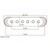 Кришка для звукознімача DiMarzio Strat Pickup Covers (White) (DM2001W) зображення 2
