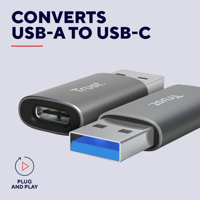 Перехідник USB-C to USB-A 3.2 Adapter 2-Pack Trust (25573_TRUST) зображення 2