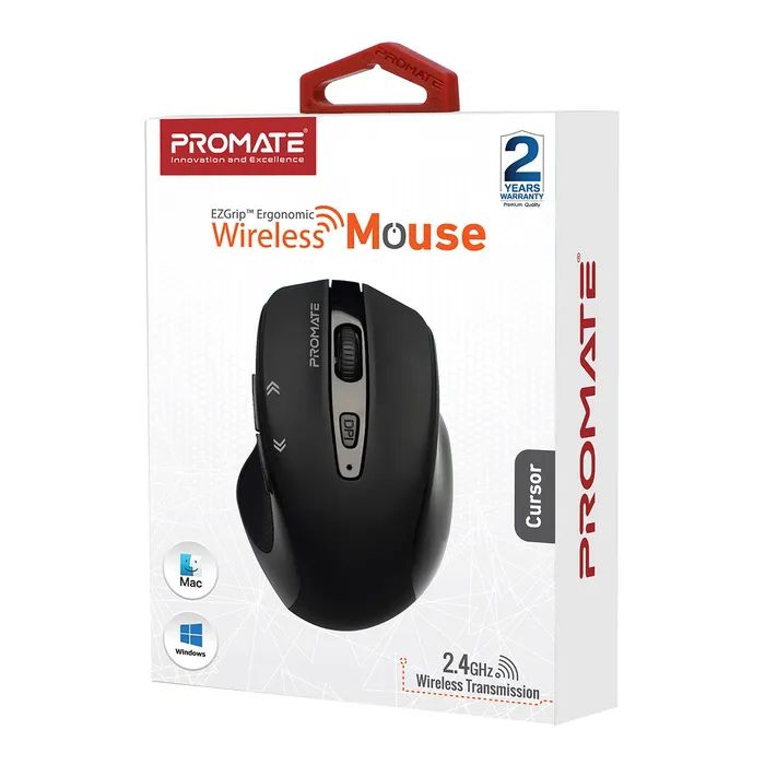 Мышка Promate Cursor Wireless Black (cursor.black) изображение 7